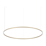 Oracle Slim Round Pendant Light 1500mm 3000K - Brass