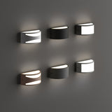 Rex Up Down Outdoor Wall Light - Grey in situ