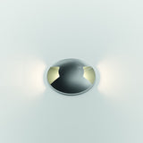 Rocket In-Ground Light 55mm Double 3000K - Steel in situ