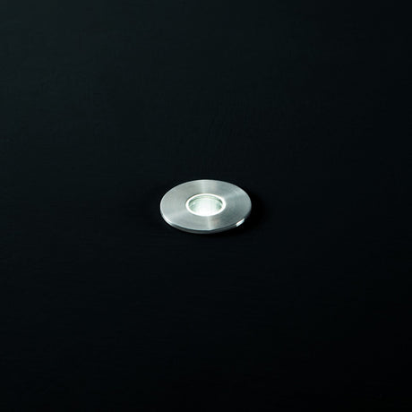 Rocket In-Ground Light 28mm 4000K - Steel in situ