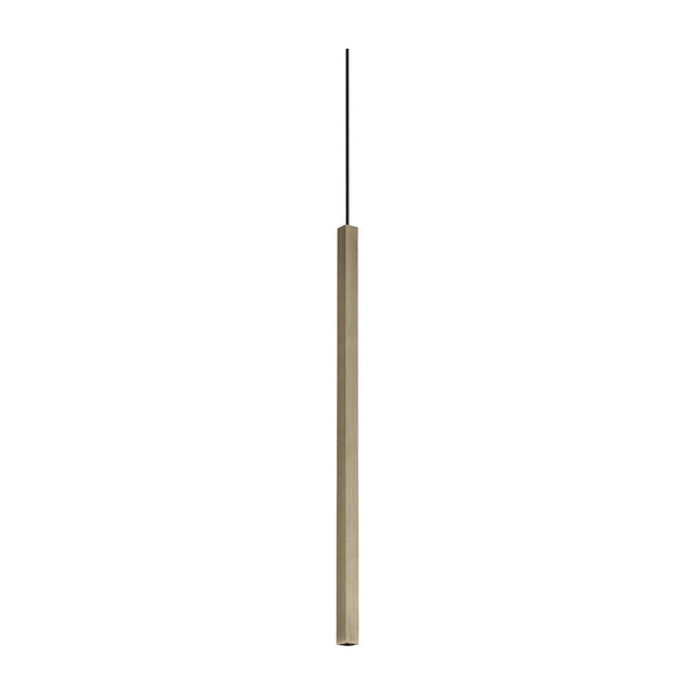 Look Square Pendant Light 400mm - Brass