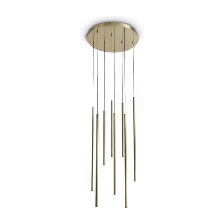 Look Cluster Pendant Light - Brass (8 Light)
