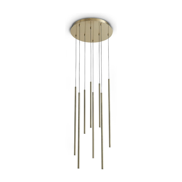 Look Cluster Pendant Light - Brass (8 Light)