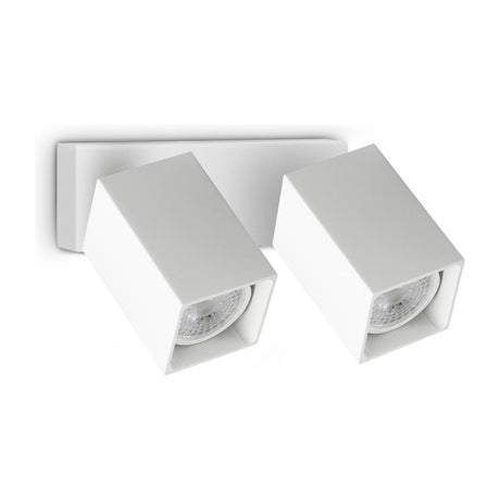 Dynamite Square Twin Spotlight - White