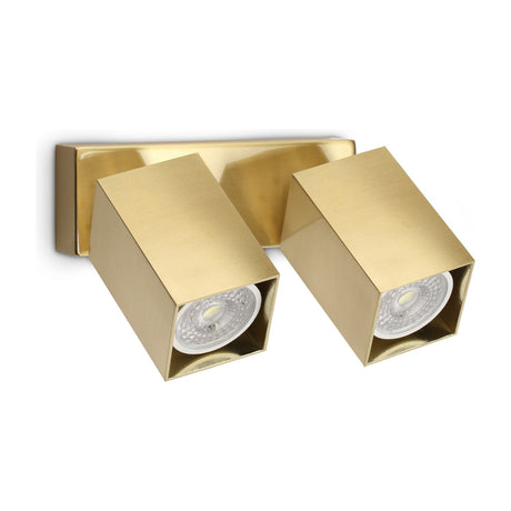 Dynamite Square Twin Spotlight - Brass