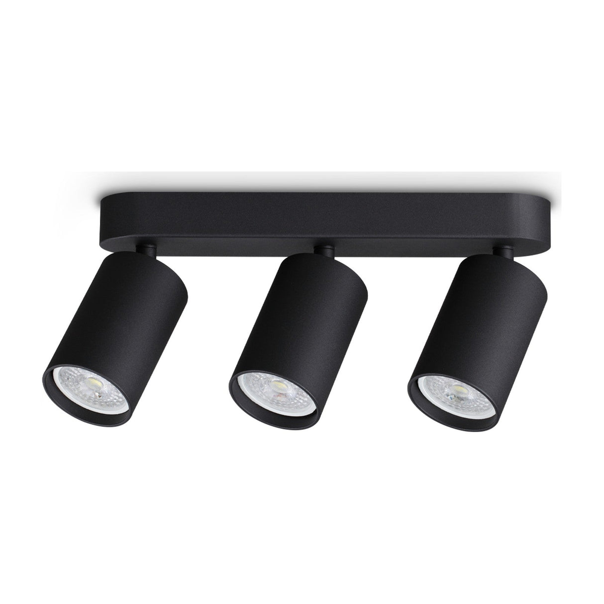 Dynamite Round Triple Spotlight - Black