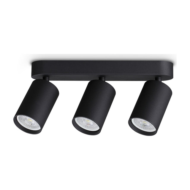 Dynamite Round Triple Spotlight - Black