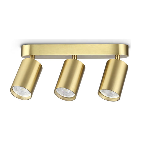 Dynamite Round Triple Spotlight - Brass