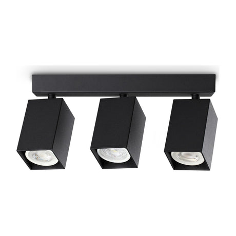Dynamite Square Triple Spotlight - Black