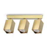 Dynamite Square Triple Spotlight - Brass