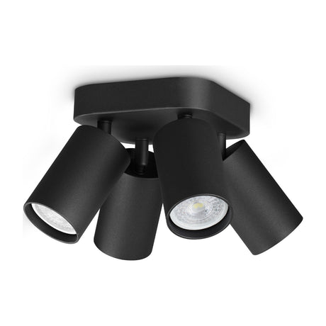 Dynamite Round Quad Spotlight - Black