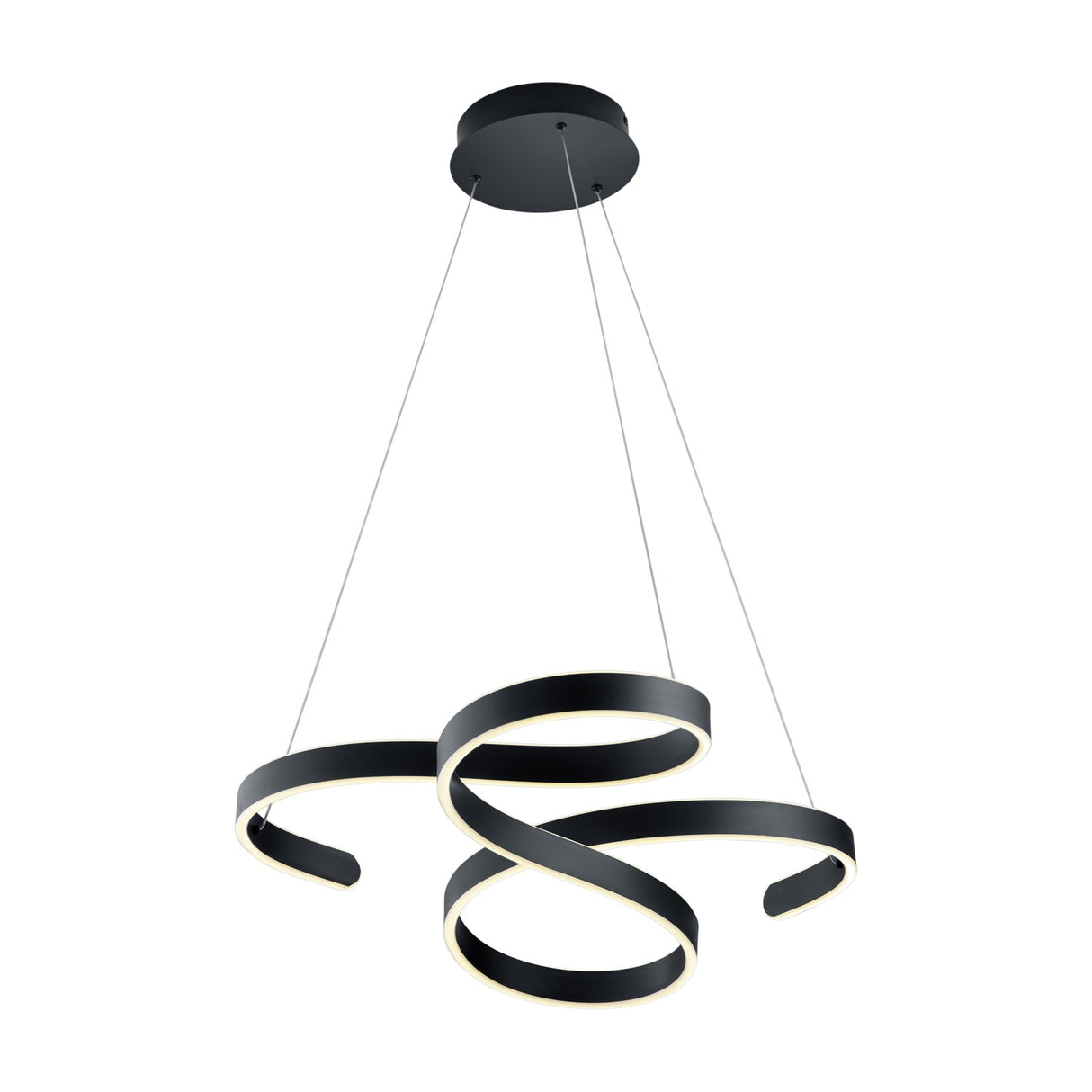Francis LED Spiral Chandelier – Anthracite