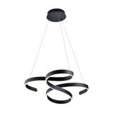 Francis LED Spiral Chandelier – Anthracite
