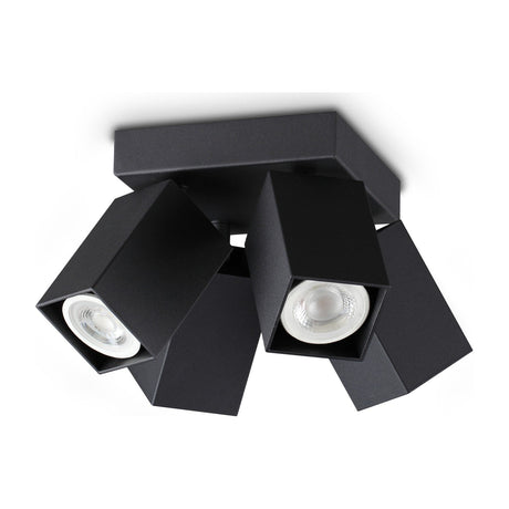 Dynamite Square Quad Spotlight - Black