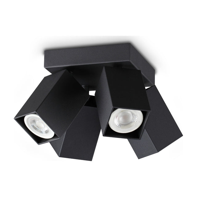 Dynamite Square Quad Spotlight - Black