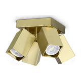 Dynamite Square Quad Spotlight - Brass
