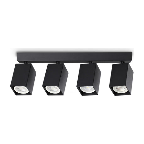Dynamite Square Quad Spotlight Bar - Black