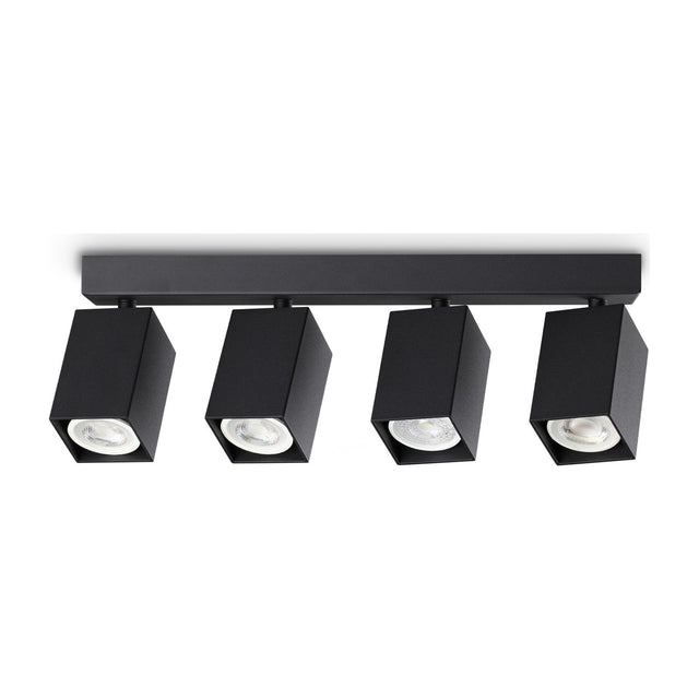 Dynamite Square Quad Spotlight Bar - Black