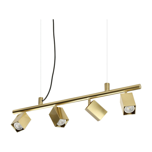 Dynamite Square Cluster Pendant Light - Brass