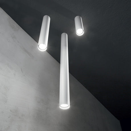Look Round Ceiling Light 100mm - Brass in situ