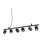 Dynamite 6 Light Chandelier - Black