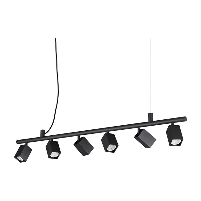 Dynamite 6 Light Chandelier - Black