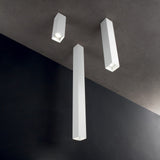 Look Square Ceiling Light 200mm - Brass in situ