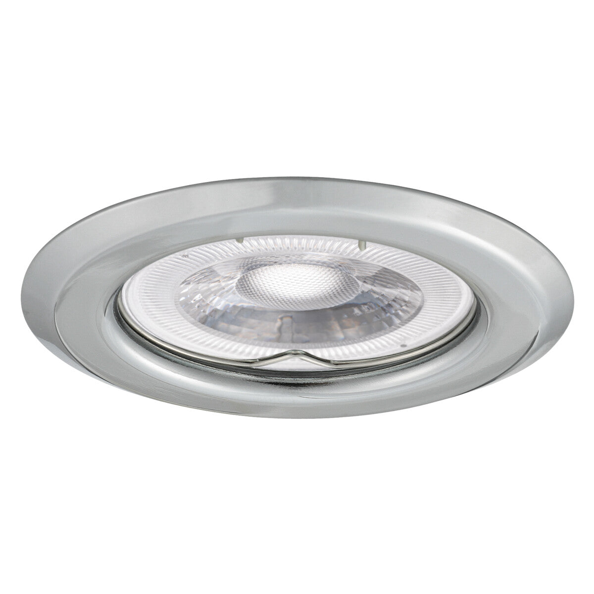 GU10 Recessed Downlight Round 60mm Cut-out 10W Max - Chrome