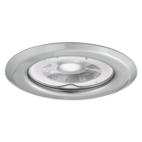 GU10 Recessed Downlight Round 60mm Cut-out 10W Max - Chrome