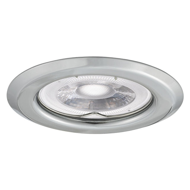 GU10 Recessed Downlight Round 60mm Cut-out 10W Max - Chrome