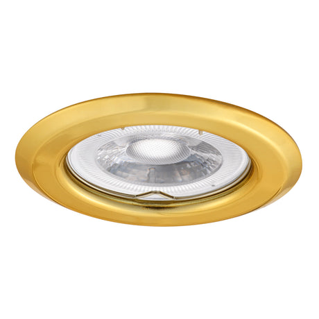 GU10 Recessed Downlight Round 60mm Cut-out 10W Max - Gold