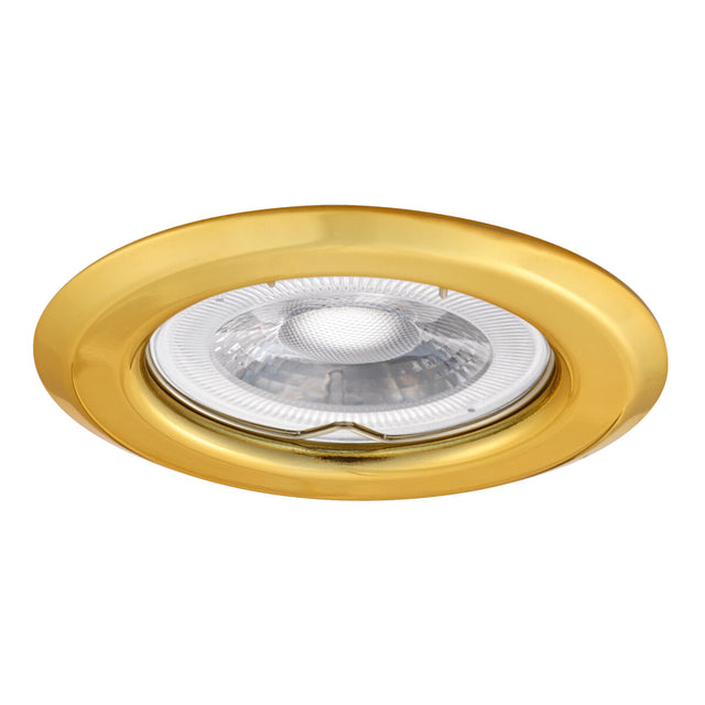 GU10 Recessed Downlight Round 60mm Cut-out 10W Max - Gold