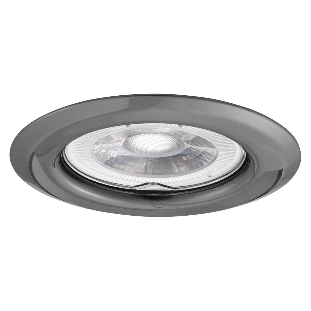 GU10 Recessed Downlight Round 10W Max IP20 60mm Cut-out - Graphite