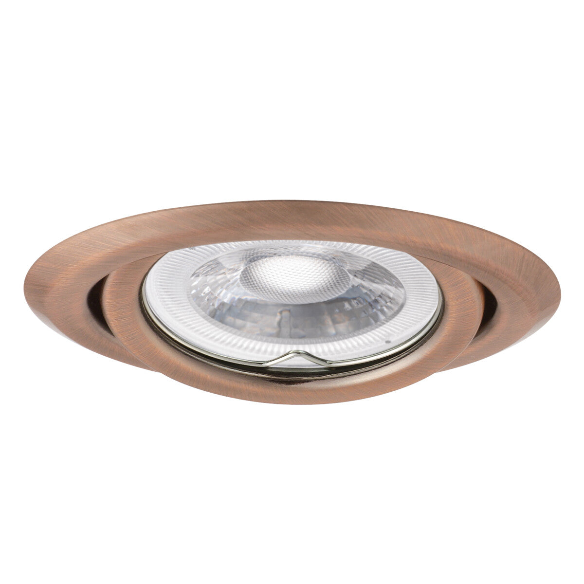 Adjustable GU10 Spotlight 15° Round 80mm Cut-out 10W max - Matte Copper
