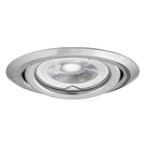 Adjustable GU10 Spotlight 15° 80mm Cut-out Round 10W max - Chrome