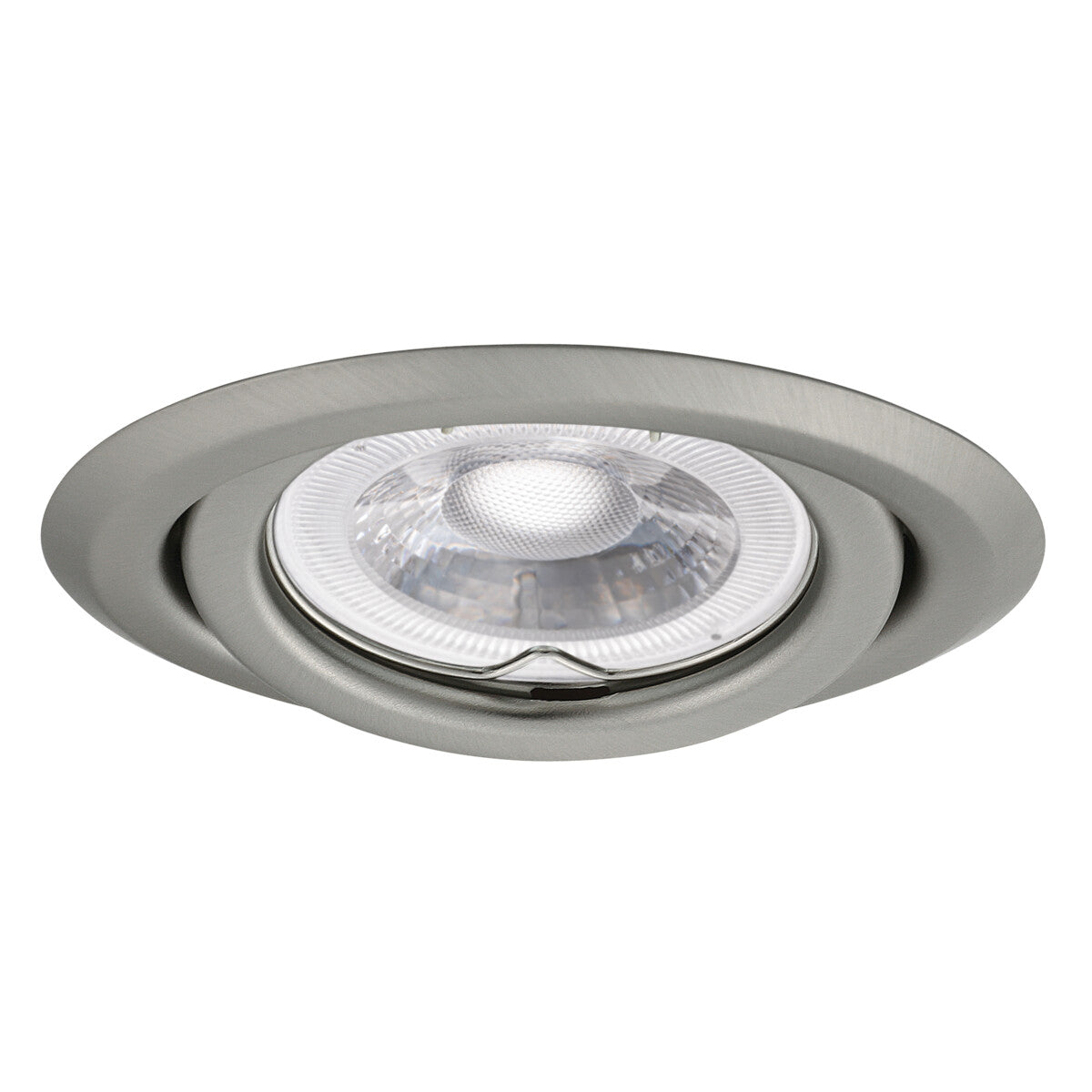 Adjustable GU10 Spotlight Round 15° 80mm cut-out 10W max - Chrome Matte