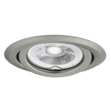 Adjustable GU10 Spotlight Round 15° 80mm cut-out 10W max - Chrome Matte
