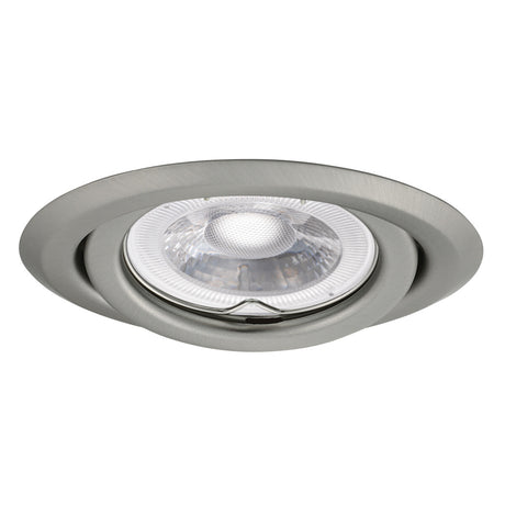 Adjustable GU10 Spotlight Round 15° 80mm cut-out 10W max - Chrome Matte