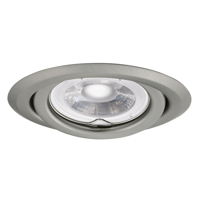 Adjustable GU10 Spotlight Round 15° 80mm cut-out 10W max - Chrome Matte