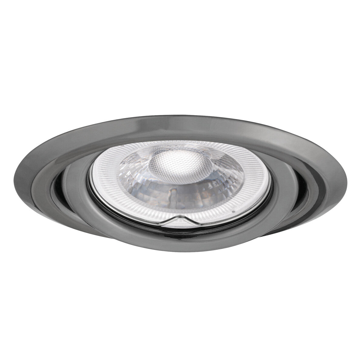 Adjustable GU10 Spotlight 15° Round 80mm Cut-out 10W max - Graphite