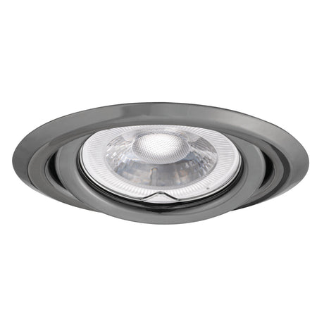 Adjustable GU10 Spotlight 15° Round 80mm Cut-out 10W max - Graphite