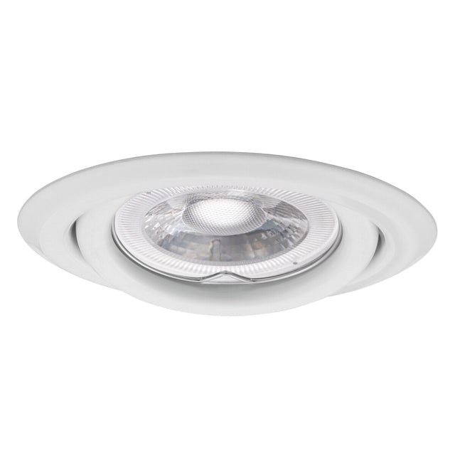 Adjustable GU10 Spotlight 15° 80mm Cut-out 10W Max Round White