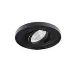 Adjustable GU10 Spotlight 30° Tiny 10W max 85mm cut-out Round - Black