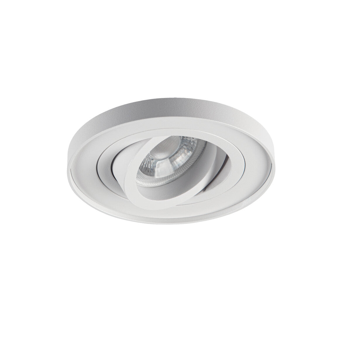 Adjustable GU10 Spotlight 30° Tilt 85mm cut-out White 10W max Round Tiny