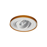 Adjustable GU10 Spotlight 30° Round 85mm Cut-out 10W max - White / Gold