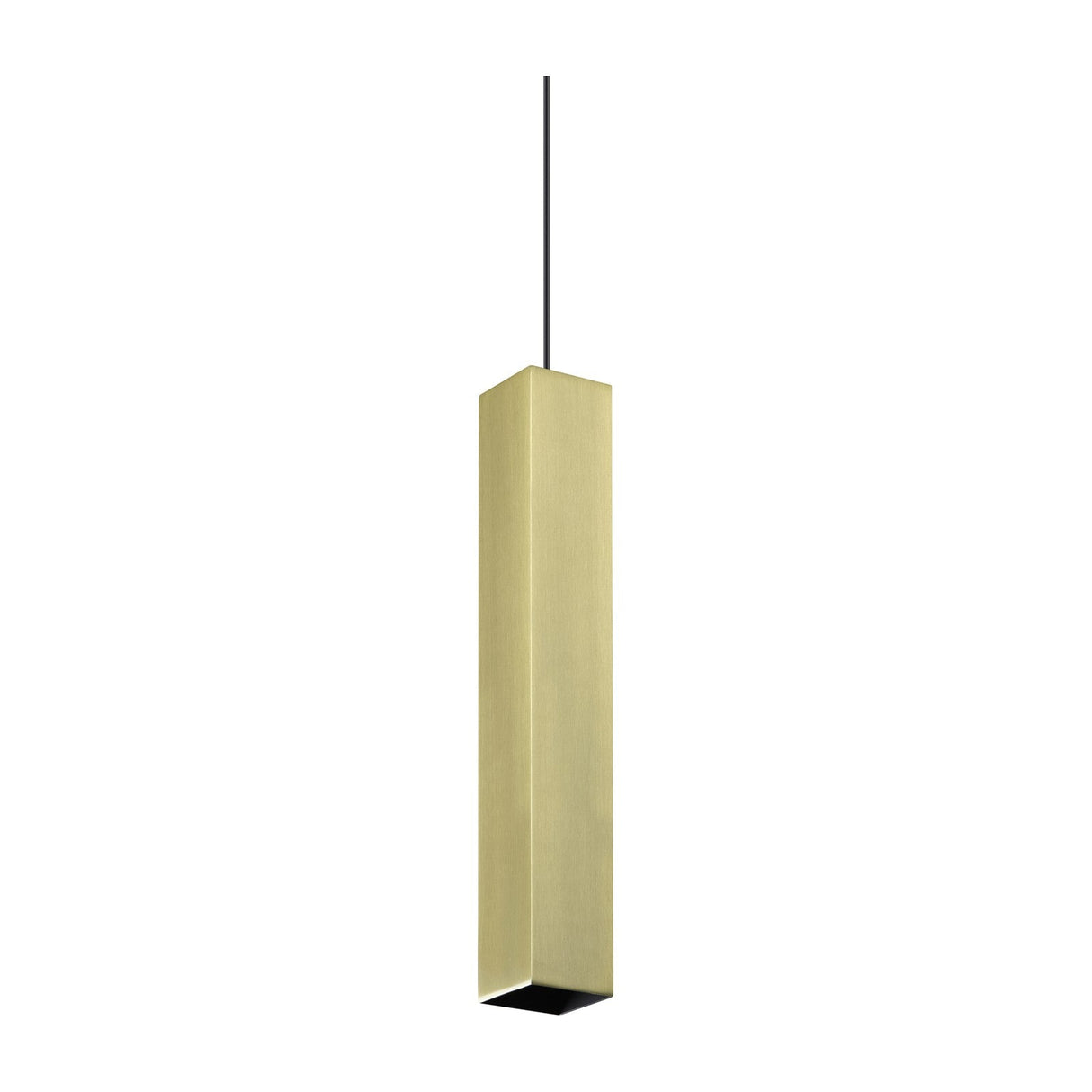 Look Square Pendant Light 400mm Drop - Brass
