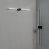 Essence Square Wall Light 1150mm - Brass in situ