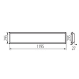 Kanlux BLINGO 34W 4080 120NW technical diagram and dimensions