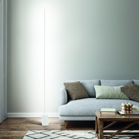 Essence Square Floor Lamp - Black in situ