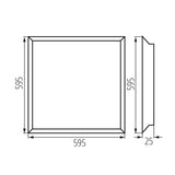 Kanlux BLINGO 24W 4320 60NW technical wiring diagram and dimensions